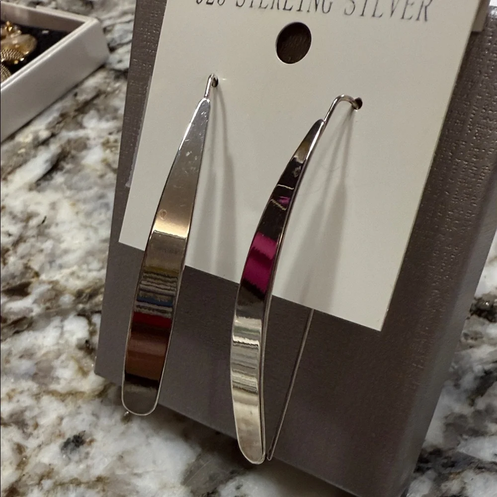 Chic Sterling Silver Earrings - Picture 4 of 7